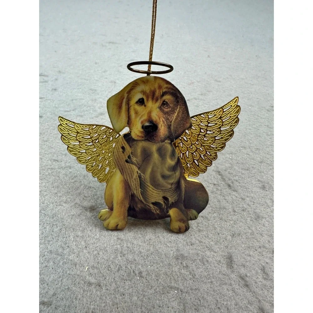 Vtg 2001 Puppy Paradise Ornament from Set 1 Lucky Bradford‎ Editions Lynn Kaatz